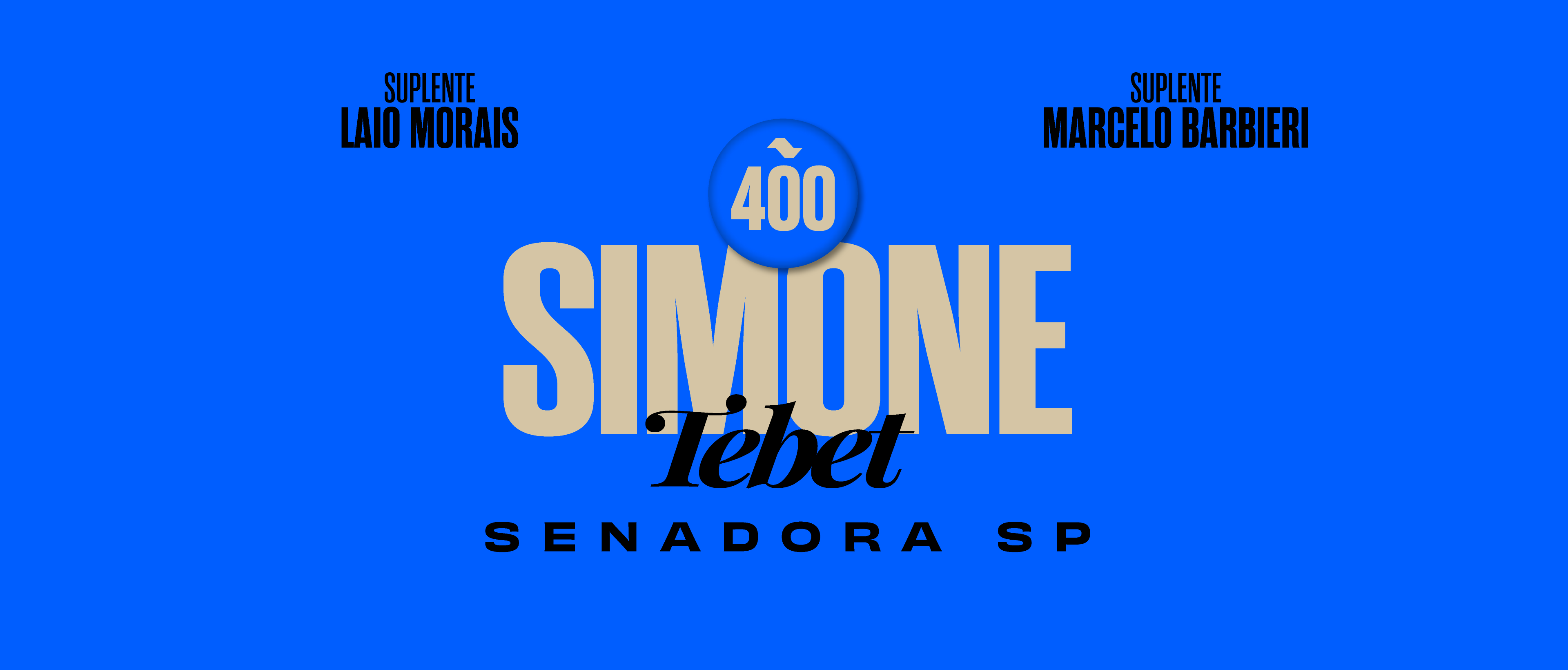 Simone Tebet, Senadora - 1º suplente Laio Morais, 2º suplente Marcelo Barbieri